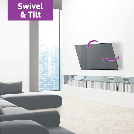 Barkan BM320 Стойка за телевизор Стенен до 65" и 40кг Черен