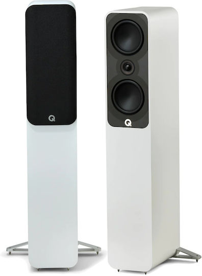 Q-Acoustics 5040 Двойка Hi-Fi Говорители Подов Бял