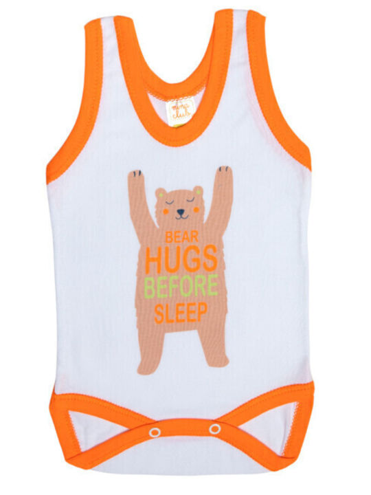 Nina Club Baby Bodysuit Set Sleeveless Orange