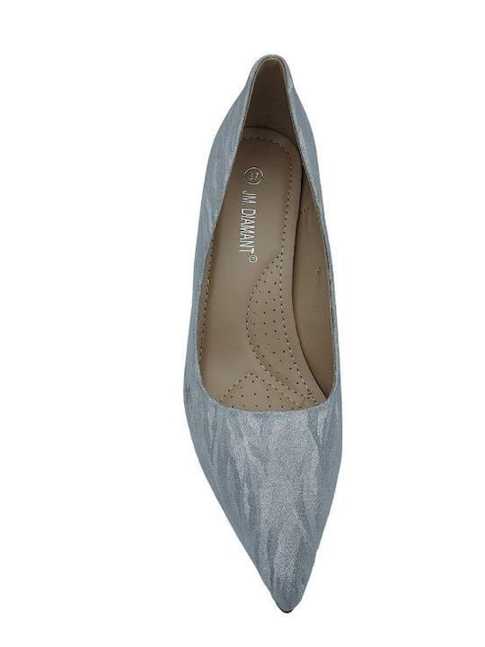 Anatomic Synthetic Leather Silver Medium Heels