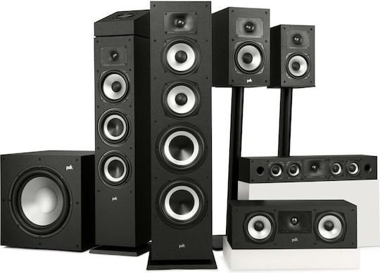Polk Audio Monitor XT35 XT35 Hi-Fi Speaker Central 200W 2 No of Drivers W62xD14.10xH10.60cm. Black