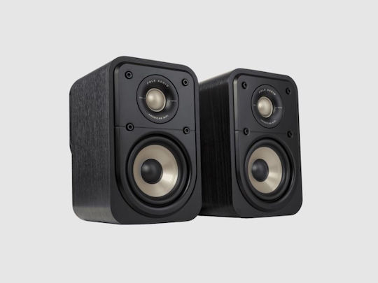 Polk Audio Signature Elite ES10 Ζεύγος Ηχείων Hi-Fi Βιβλιοθήκης 100W 2 Δρόμων Π13.7xΒ2.7xΥ21.3εκ. Μαύρο
