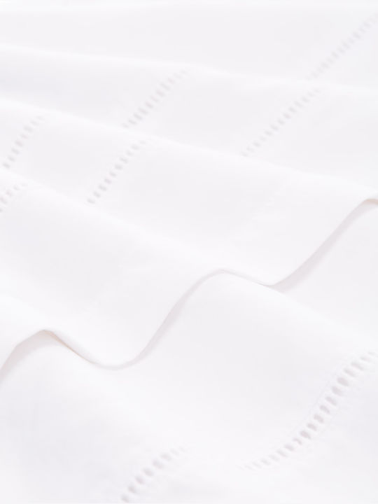 Langärmelig Damen Hemd White
