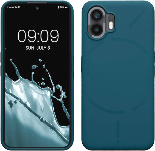KWmobile Soft Flexible Rubber Задна корица Силикон Син (Nothing Phone 2)