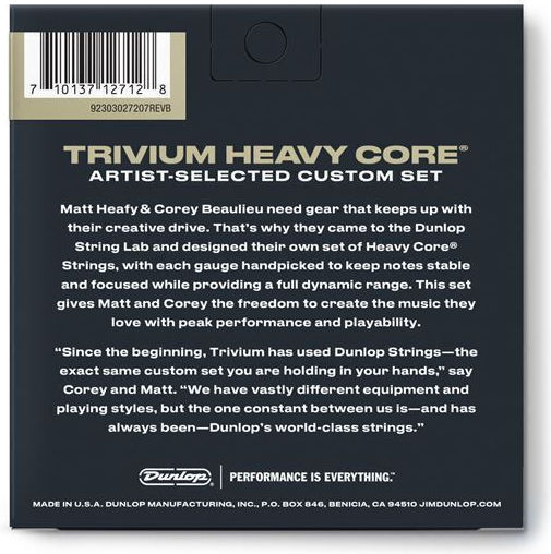 Dunlop Satz Saiten für E-Gitarre Heavy Core 10 - 63"