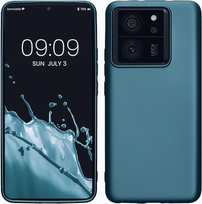 KWmobile Umschlag Rückseite Silikon / Metallisch Blau (Xiaomi 13T / 13T Pro Xiaomi 13T / 13T Pro)