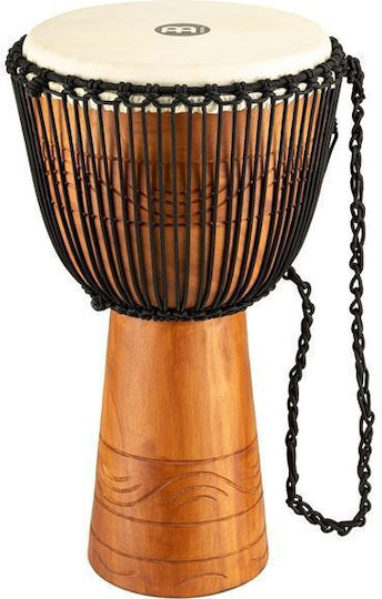 Meinl Original African Style Rope Tuned Wood Djembe 13" Brown
