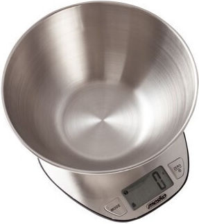 Adler Ψηφιακή Ζυγαριά Κουζίνας με Κάδο έως 5kg Γκρι