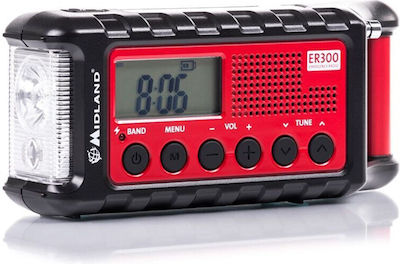 Midland ER300 Emergency Radio portabil Cu baterie Negru