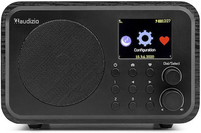 Audizio Venice Επιτραπέζιο Ραδιόφωνο Επαναφορτιζόμενο DAB+ με Bluetooth Μαύρο