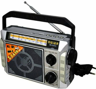 Meier MD-9393 Tragbares Radio Silber