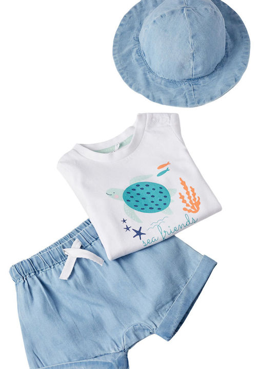 Zippy Kids Set with Shorts Summer 2pcs Blue