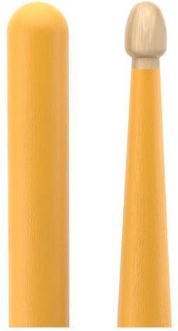 Promark Hickory Drumsticks Schlagzeug 5A mit Spitzenform Eichel in Gelb Farbe