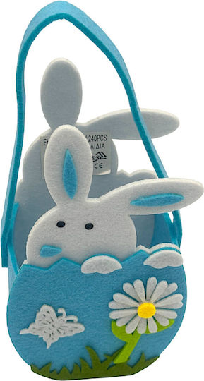 Easter Rabbit Felt Blue 10x8cm