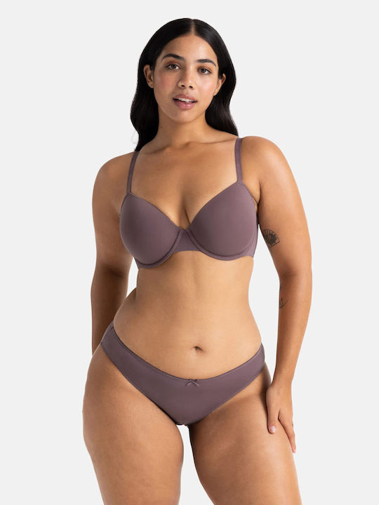 Pink-purple Сутиен с лека подложка & с Банели 2Pack