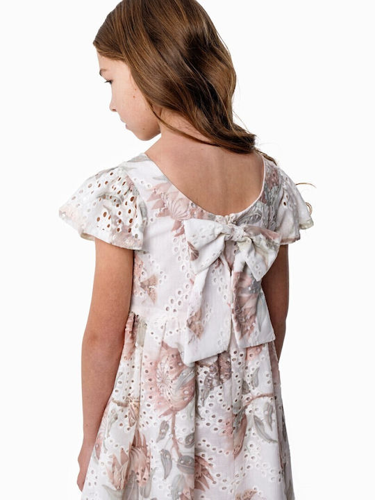 Kinderkleid Kurzärmelig Ecru
