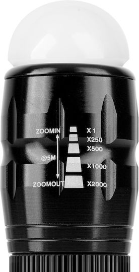 Rebel Lanternă LED IP20 cu Luminozitate Maximă 100lm Negru