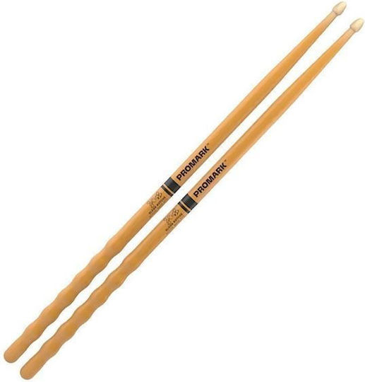 Promark Hickory Μπαγκέτες Ντραμς Signature Glenn Kotche Active Wave 570 με Σχήμα Μύτης Acorn