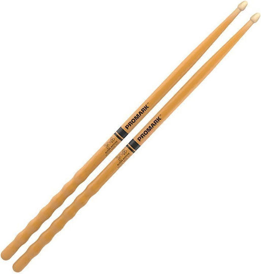Promark Hickory Μπαγκέτες Ντραμς Signature Glenn Kotche Active Wave 570 με Σχήμα Μύτης Acorn