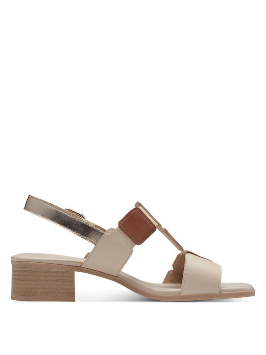 Leather Sandals Tabac Brown
