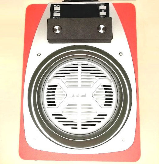 Andowl Karaoke Speaker with Wired Microphone and Lighting Effects Q-YX606 Q-YX606 Black