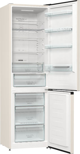 Gorenje Ψυγειοκαταψύκτης 331lt Total NoFrost Υ200xΠ60xΒ59.2εκ. Μπεζ NRK6202AC4