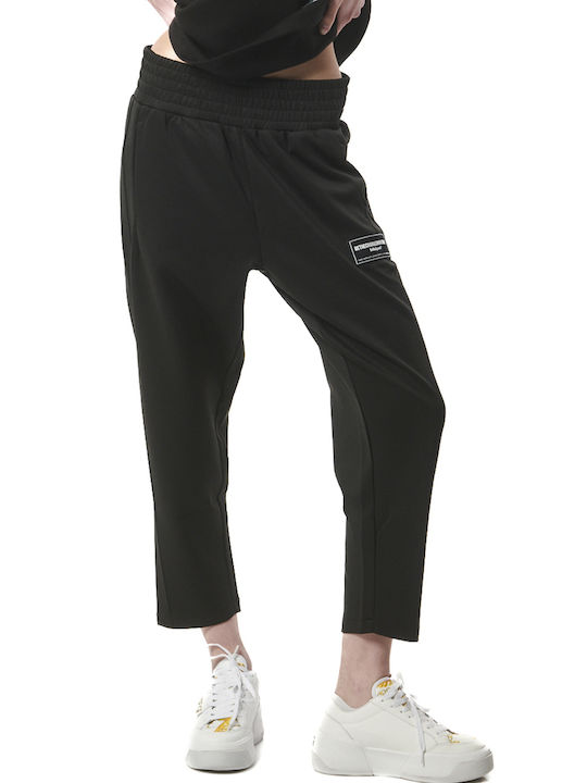 Body Action Women's Jogger Sweatpants Black Fleece
