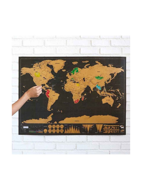Rubbelkarte Für Bürodekoration Zubehör 82x59cm