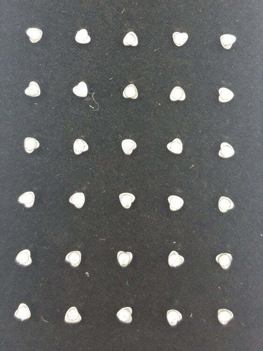 Ohrring Nagel Nüsse Herz Strass Chirurgenstahl Ohrring Nagel Nüsse Herz Strass Chirurgenstahl