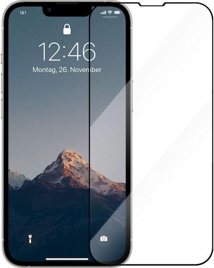 Woodcessories 3D Tempered Glass Μαύρο (iPhone 14 Plus / 13 Pro Max)