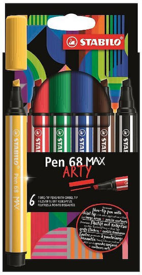 Stabilo Pen 68 Markere de Proiectare 5mm Arty 6buc