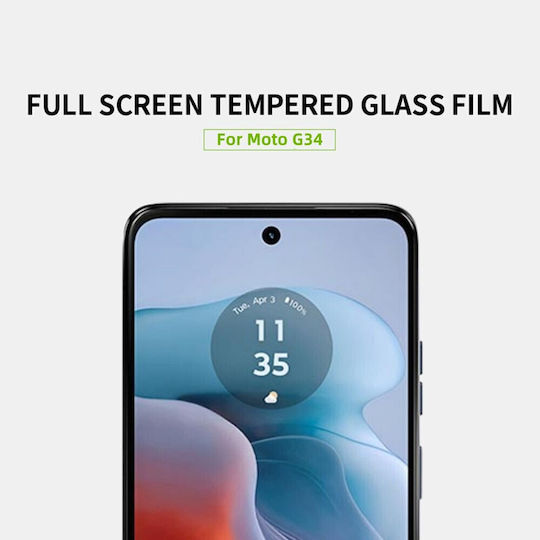 Pinwuyo Moto Full Face Tempered Glass (Motorola Moto G34 5G)