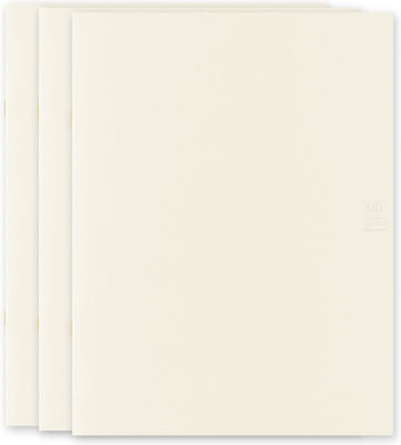 MD Paper Midori Set 3 Notebooks 48 Sheets A4 with Blank Pages