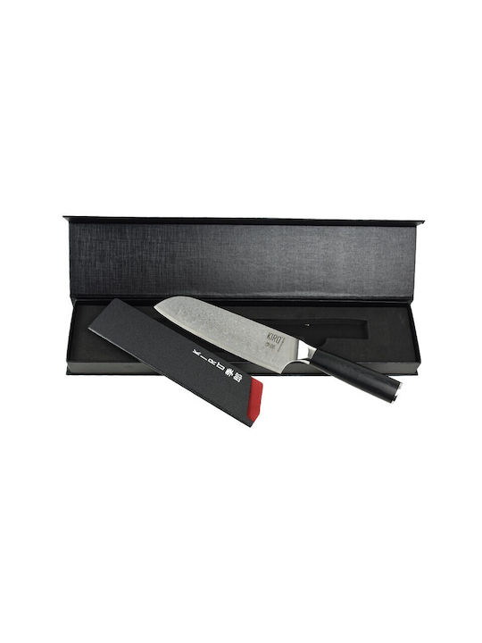 Kiro Kazan Μαχαίρι Santoku από Δαμασκηνό Ατσάλι 18cm