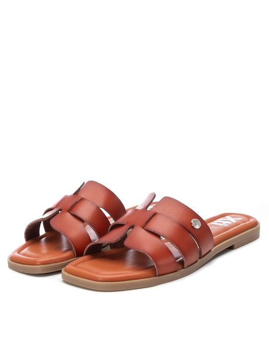 Xti Women's Flat Sandals in Brown Color