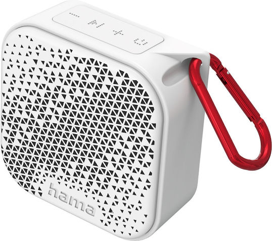 HAMA Pocket 3.0 Impermeabil Boxă Bluetooth 3W cu Radio și Durată de Baterie până la 2 ore Alb