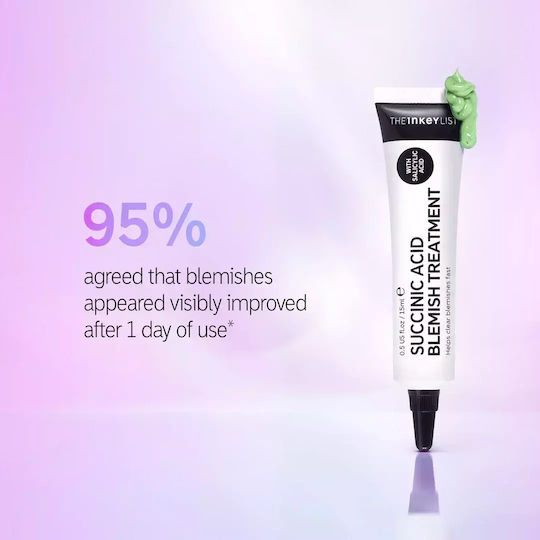 The Inkey List Succinic Acid Treatment Serum Față cu Acid salicilic pentru Acnee & Imperfecțiuni 15ml