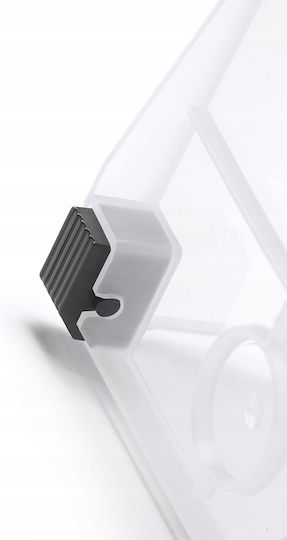 Prosperplast Plastic Storage Box with Lid Transparent 14lt