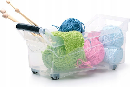 Prosperplast Plastic Storage Box with Lid Transparent 14lt