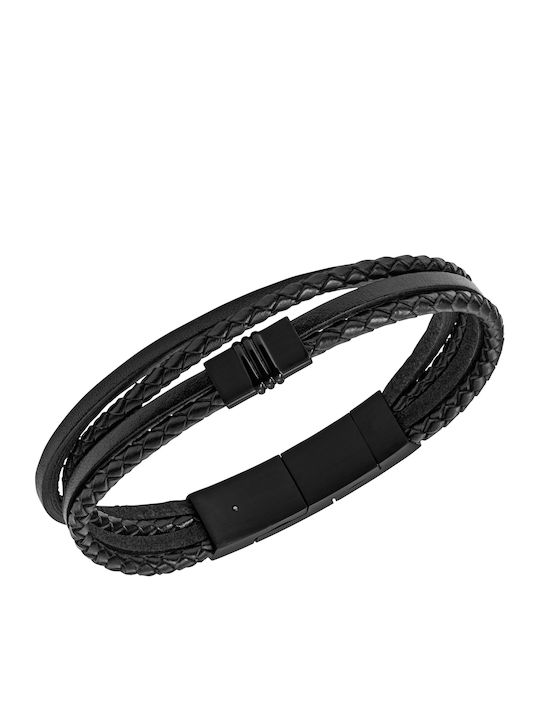 Fossil Vintage Men's Leather Bracelet 19cm