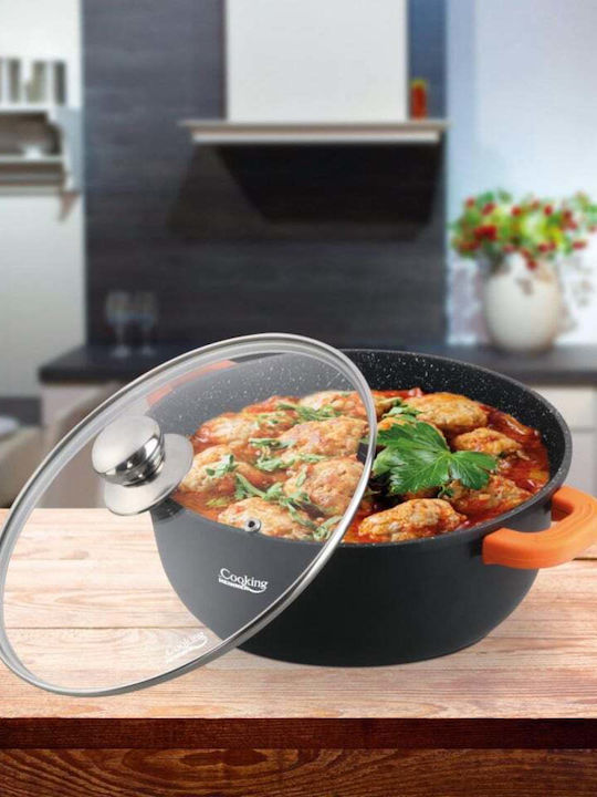 Heinner Dark Line Βαθιά Ανοξείδωτη Κατσαρόλα 6.5lt / 28cm