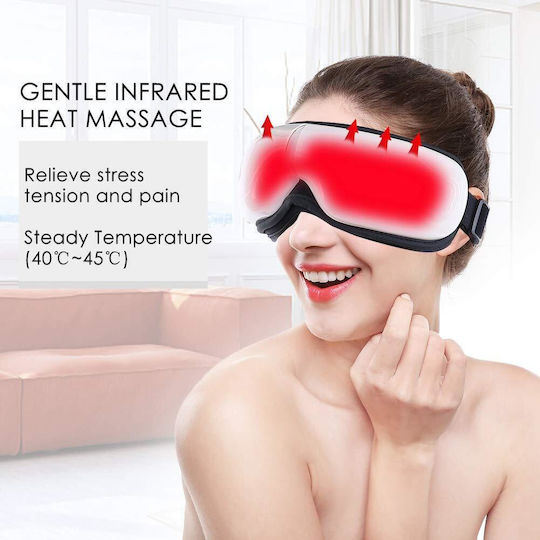 Augenmassagegerät Zola 5 Massagefunktionen Infrarotheizung Integrierte Lautsprecher Verstellbar 23 X 10