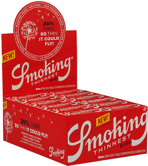 Smoking Thinnest Ρολά Στριφτού Τσιγάρου 4m 24τμχ