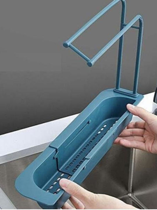 Next Kitchen Sink Organizer Made of Blue Plastic 37x48cm