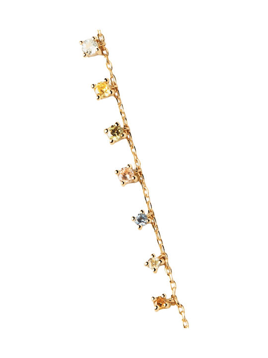 P D Paola from Gold Plated Silver with Zircon