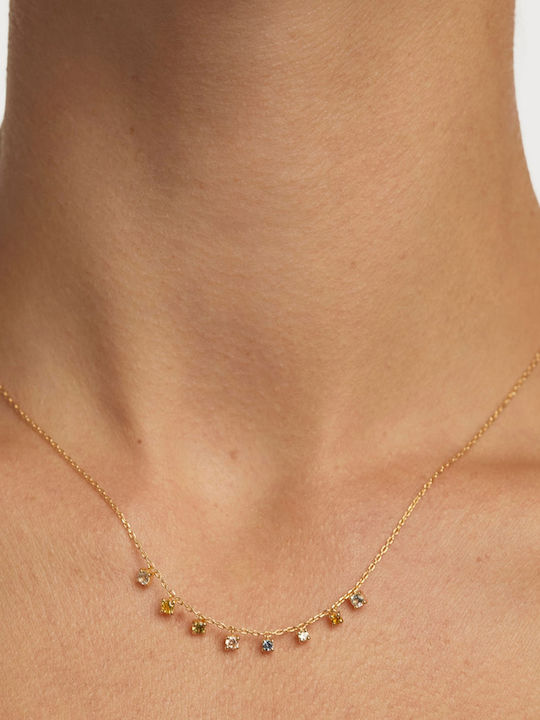 P D Paola from Gold Plated Silver with Zircon