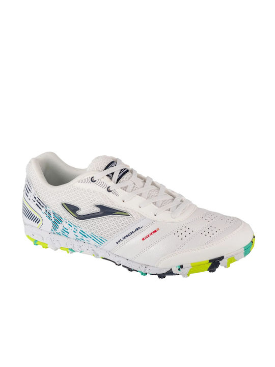 Joma Mundial Low Football Shoes TF with Molded Cleats White
