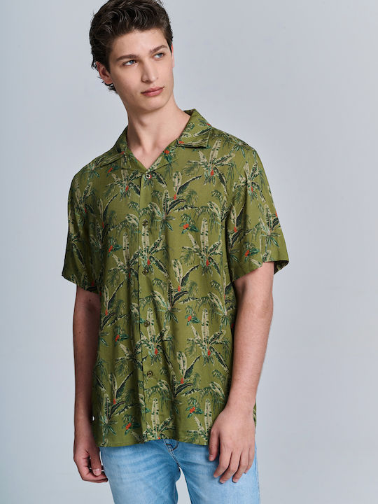 Staff Men's Shirt Short Sleeve Green