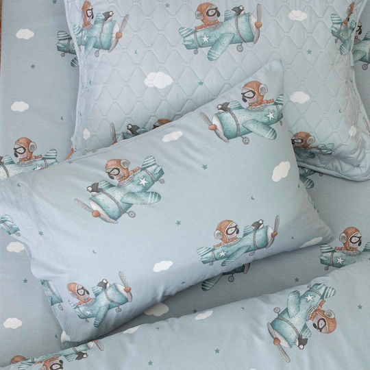 Borea Sheet Set Single Cotton Aviator 160x250cm 3pcs