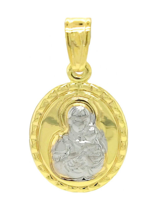 Anhänger Zodiac Gold Zodiac Gold 14k Taurus Double Faced Virgin Mary